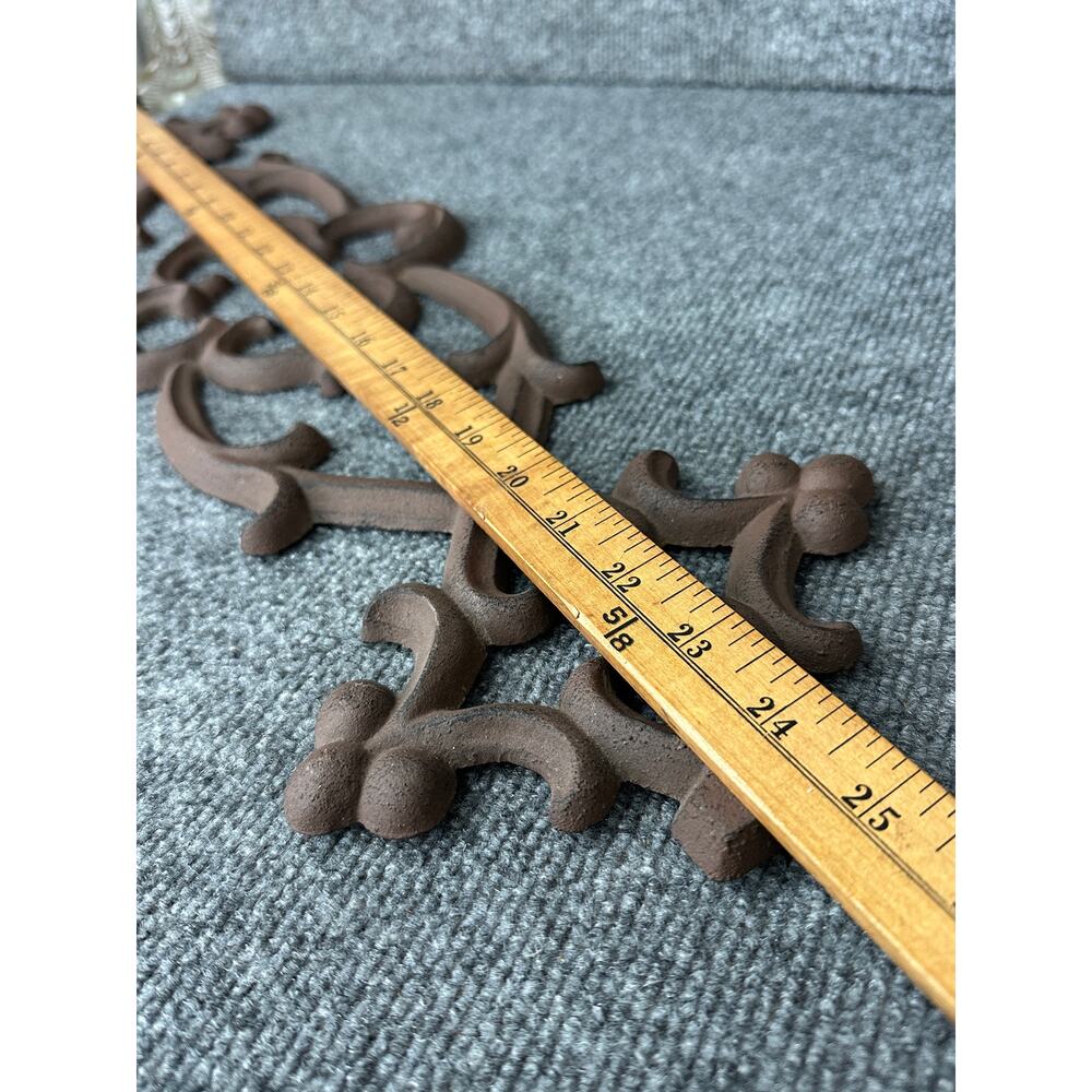 Southern Living at Home ornate architectural cast iron wall art decor rustic 25” - Picture 10 of 12